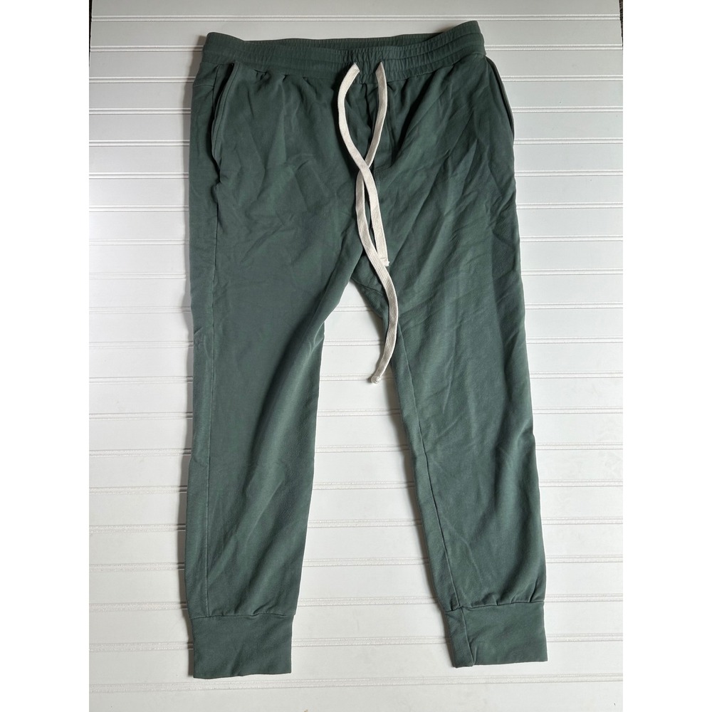 Monrow Mens Green sporty Cotton Slim Fit Jogger Sweatpants MB0006-2 Size M